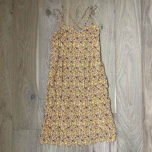 Floral yellow dress